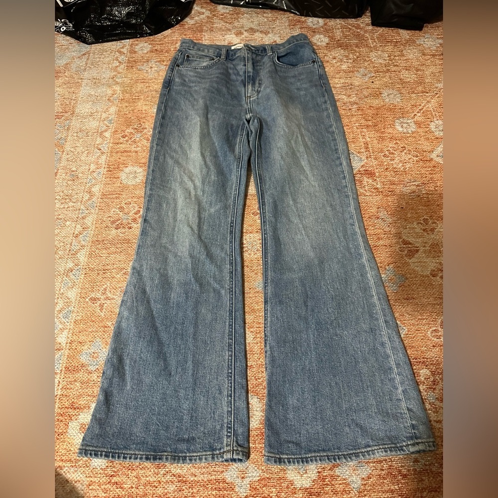 Aritzia denim forum the twiggy high rise flare 28L size 27 - Picture 5 of 10